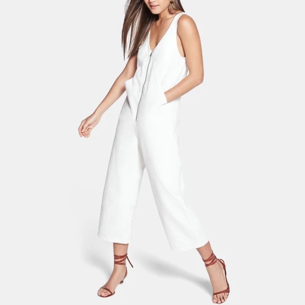 RACHEL COMEY Buxton Zip-Front  Jumpsuit - tan